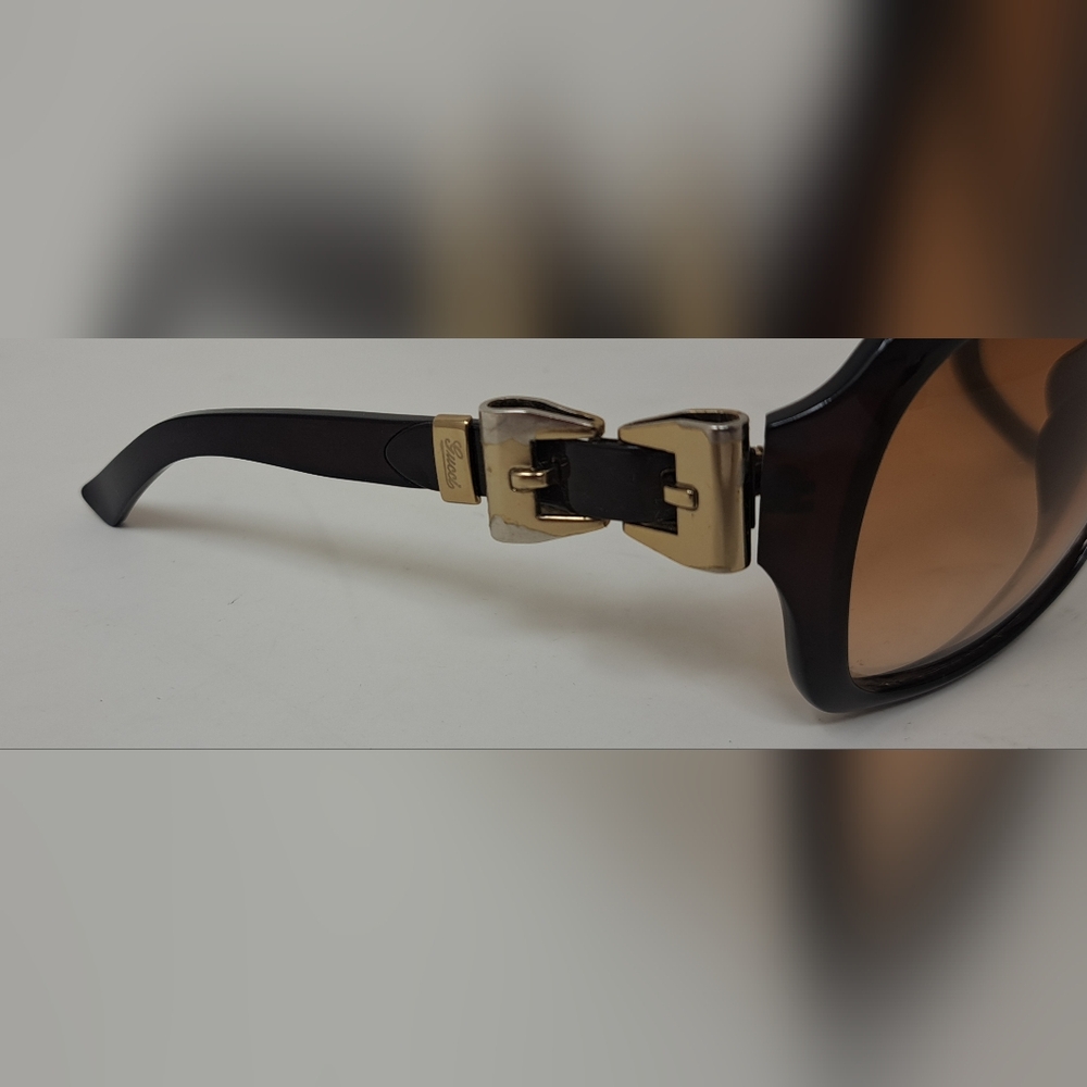 Gucci Women's Sunglasses Queen Bow Gold Brown Amber Gradient GG3006/S 59-15-120 - Picture 11 of 16